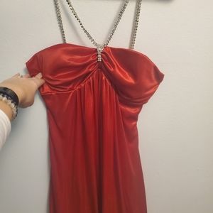 Red bubble dress
